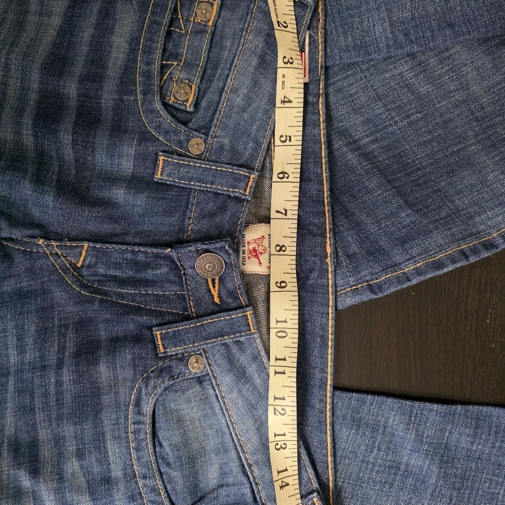 True Religion 2000s Y2k Flared Bell Bottom Women's Denim Jeans Size 28 30427 - Picture 14 of 16